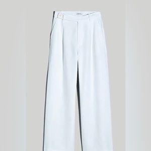 Madewell The Harlow Wide-Leg Pant in 100% Linen Size 14